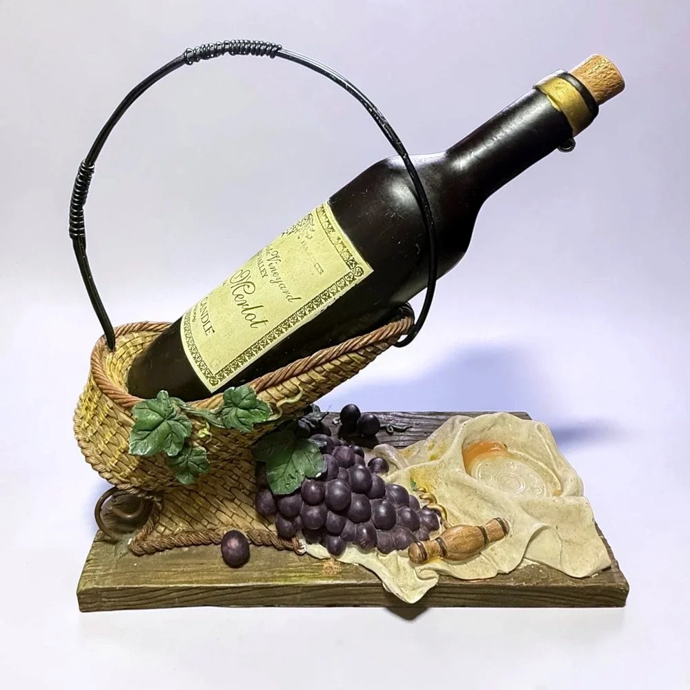 Wine Decor Bundle Yankee Candle Vintage Merlot Bottle Wine and Dine Plaque Sign